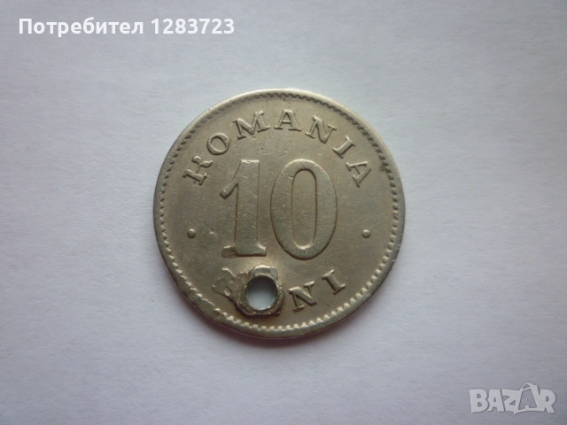 монета 10 бани 1900 година