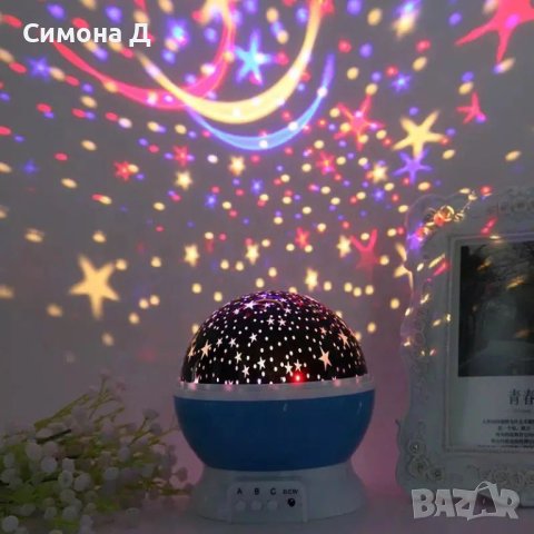 Нощна лампа, детски планетариум и Холограмна 3D LED нощна лампа., снимка 1 - Настолни лампи - 42685225