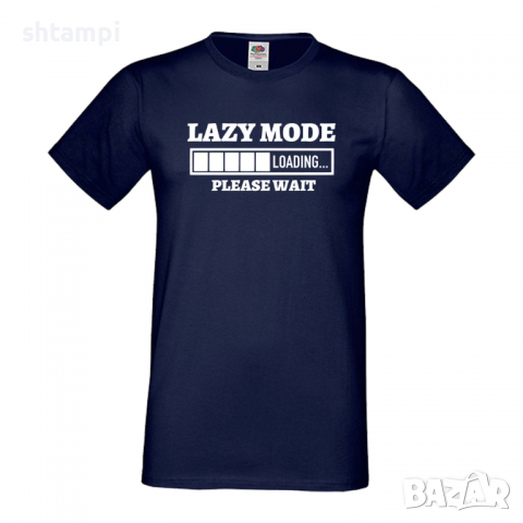Мъжка тениска Lazy Mode Loading,Loading,Please wait,батерия,Изненада,Подарък
