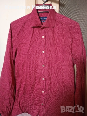 Риза Teodor и Boss,панталони-Zara,Елегантен черен,розов и бял костюм,панталони за повод , снимка 2 - Панталони - 48558894