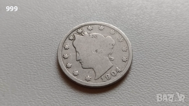 5 цента 1904, 1906, 1912 САЩ - LIBERTY, снимка 2 - Нумизматика и бонистика - 49135165