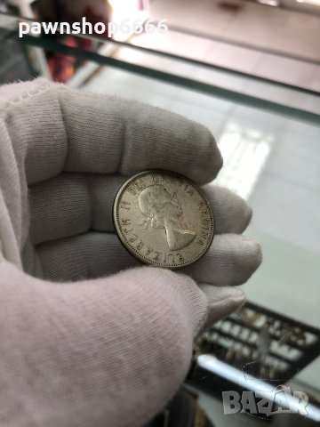 Сребърна монета Канада 50 цента, 1961, снимка 10 - Нумизматика и бонистика - 40503617