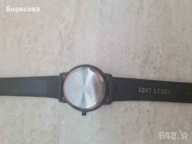 Нов рекламен кварцов часовник с кожена каишка WMC- немски, снимка 3 - Мъжки - 39470391
