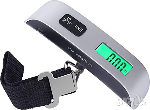 Електронно кантарче с удобна дръжка и дисплей за багаж до 50 кг., снимка 3 - Електронни везни - 39313856