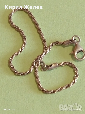 Елегантна сребърна гривна спираловидна двойна майсторска ръчна изработка 51120, снимка 8 - Гривни - 52833848