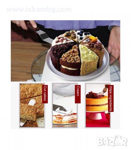 СЛАДКАРСКИ ИНСТРУМЕНТИ ЗА ДЕКОРАЦИЯ И ЗАГЛАЖДАНЕ НА ТОРТА - код 2766, снимка 12 - Прибори за хранене, готвене и сервиране - 33919174