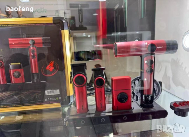 Нов 32 части VGR Stepless 4 в 1 за барбер / фризьори Професионален комплект машинки за подстригване , снимка 7 - Фризьорски принадлежности - 53525098