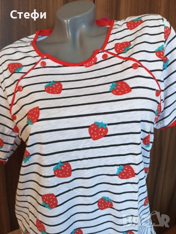 Нощница за бременни и кърмачки S, снимка 2 - Нощници - 51754550