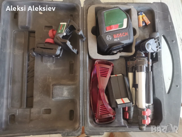 Линеен лазерен нивелир bosch pll2, снимка 2 - Измервателни инструменти - 53736721