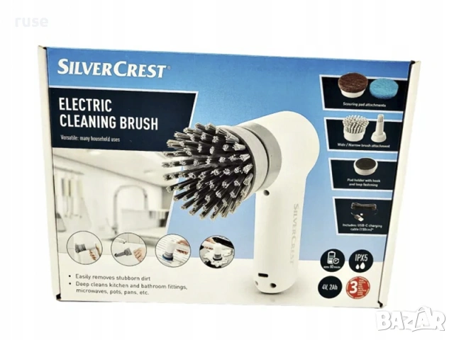 НОВИ! Акумулаторна четка за почистване SilverCrest 4V 2Ah, снимка 7 - Други стоки за дома - 53438641