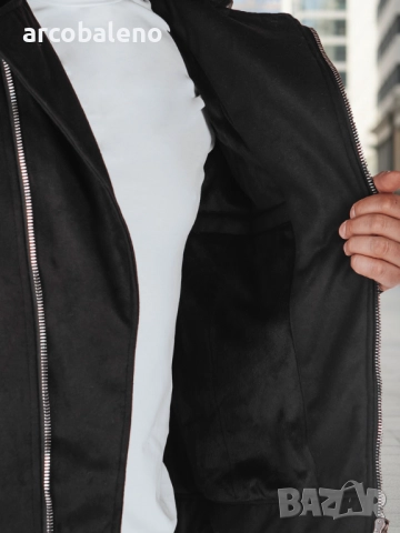 Мъжко зимно байкерско яке, снимка 5 - Якета - 52778071