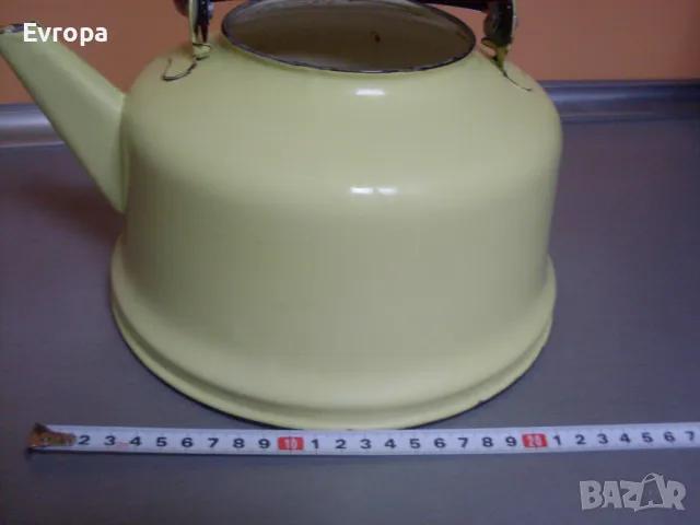 Стар класически емайлиран чайник- 3литра., снимка 5 - Съдове за готвене - 46451987