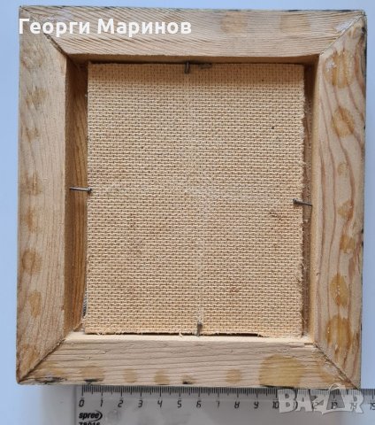 Картина, Ваза с цветя, маслени бои, Любомир Дойчев, 16 см Х 18 см, снимка 9 - Картини - 35861998