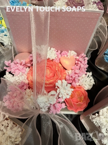  ръчно изработени букети в кутия са символ на стил, снимка 13 - Козметика за тяло - 51531040