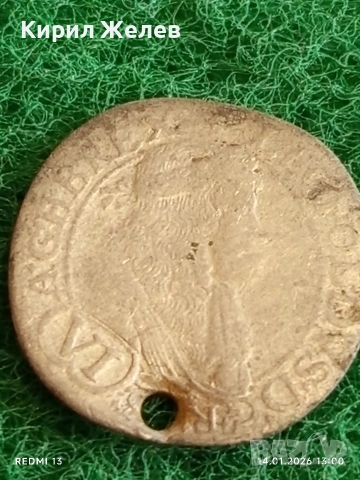 Сребърна монета 6 кройцера Леополд първи Австрия за КОЛЕКЦИЯ 52928