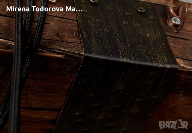 Дървена винтидж лампа полилей 6 глави Индустриални висящи тела Ретро, снимка 3 - Лампи за таван - 36170598