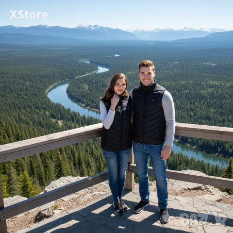 Електрически отопляем елек за зимния период с USB захранване - Unisex, снимка 5 - Елеци - 52023494