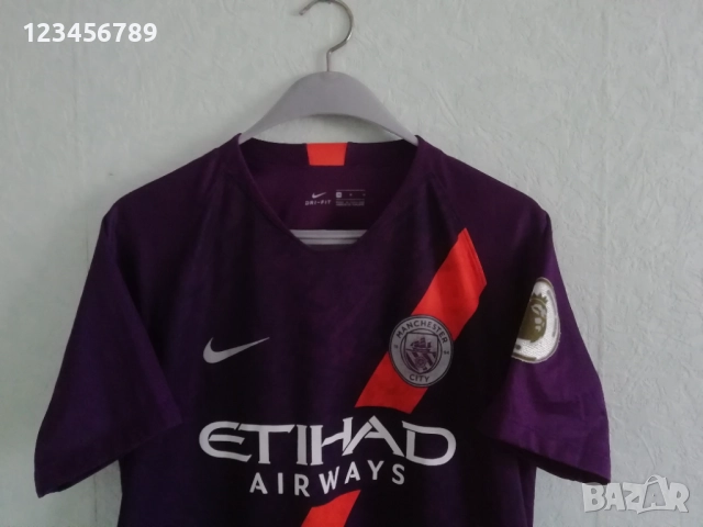 Manchester City De Bruyne Nike оригинална тениска фланелка Манчестър Сити Де Бройне third 2018 2019 , снимка 4 - Тениски - 52402724
