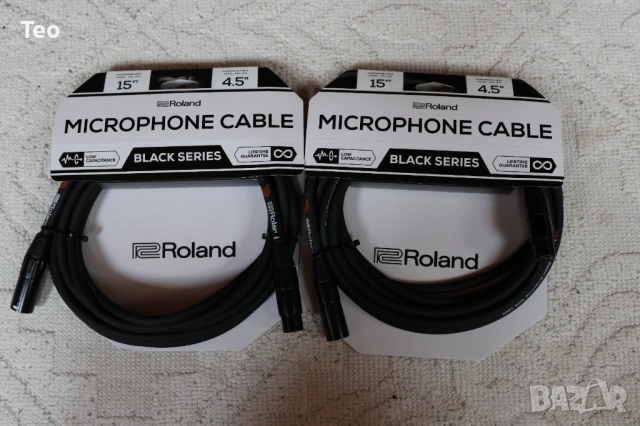 Roland RMC-B15 4,5 m Нов Микрофонен кабел 2 бр.