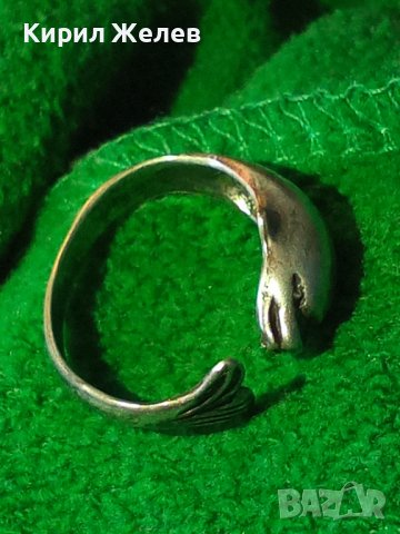 ФИГУРАЛЕН СТАР СРЕБЪРЕН ПРЪСТЕН ДЕЛФИН ВИСОКА ПРОБА СРЕБРО ХУДОЖЕСТВЕНА МАЙСТОРСКА ИЗРАБОТКА 26893