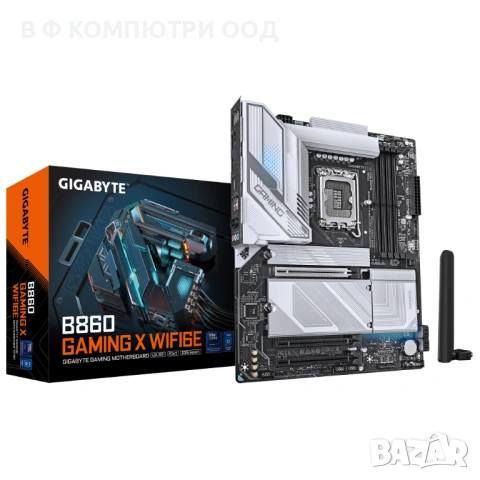 Дънна платка GIGABYTE B860 GAMING X WIFI 6E, LGA 1851, снимка 4 - Дънни платки - 53139531