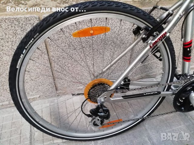 Алуминиев велосипед 28 цола 21 скорости shimano преден амортисьор много запазено технически ок , снимка 11 - Велосипеди - 41638751