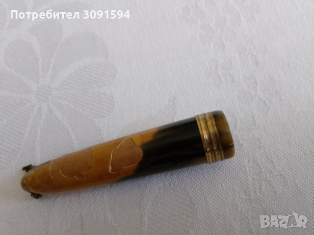 Античен целулоиден  мини химикал с леопардов принт , снимка 12 - Други ценни предмети - 44508901