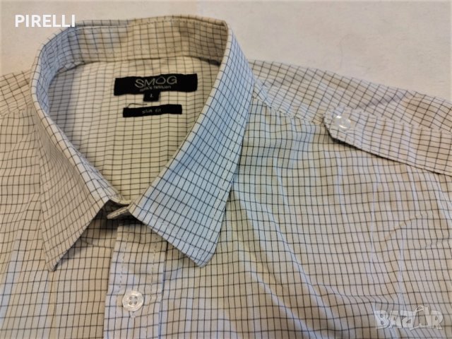 Мъжка риза с дълъг ръкав, размер L, снимка 4 - Ризи - 38617320