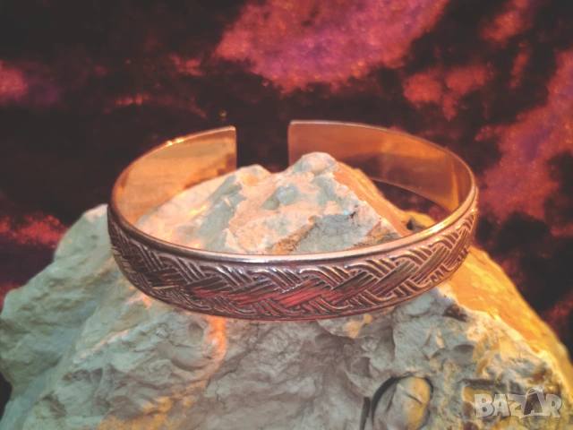 Медна терапевтична гривна 15, снимка 2 - Гривни - 53686340