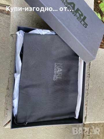 Мъжки кожени сникърси Karl Lagerfeld - 44 номер, снимка 6 - Маратонки - 41763402