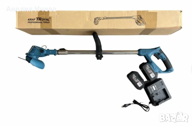 акомулаторен тример с две батерии , снимка 3 - Други инструменти - 50772213