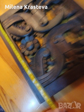 Дърворезба ат Трявна 34/28 см, снимка 6 - Декорация за дома - 53754881