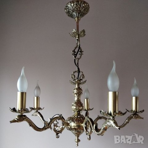 Луксозен аплик за стена-бароков старинен,винтидж,осветтително тяло,лампа, снимка 5 - Лампи за стена - 39550073