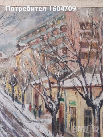 Стара картина 1964г Тодор Калпакчиев, снимка 8 - Картини - 52068246