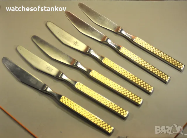 Rostfrei Solingen GP Handles Set of 6 German Dinner knives, снимка 3 - Антикварни и старинни предмети - 55908203