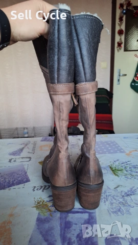 ✅КАЧЕСТВЕНИ ЗИМНИ БОТУШИ ОТ АГНЕШКА КОЖА - РАЗМЕР 40 ❗, снимка 2 - Дамски ботуши - 53134812