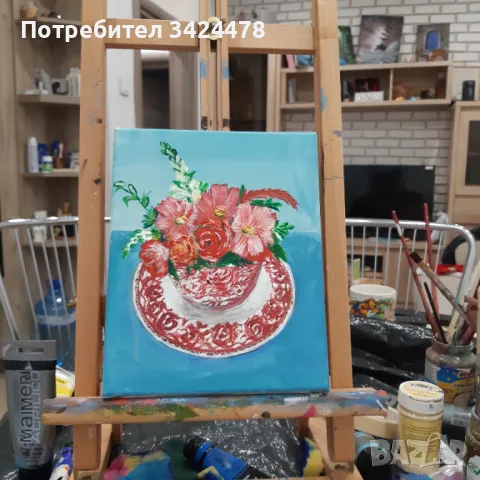 Картини ,рисувани с акрил, снимка 2 - Други ценни предмети - 47954934