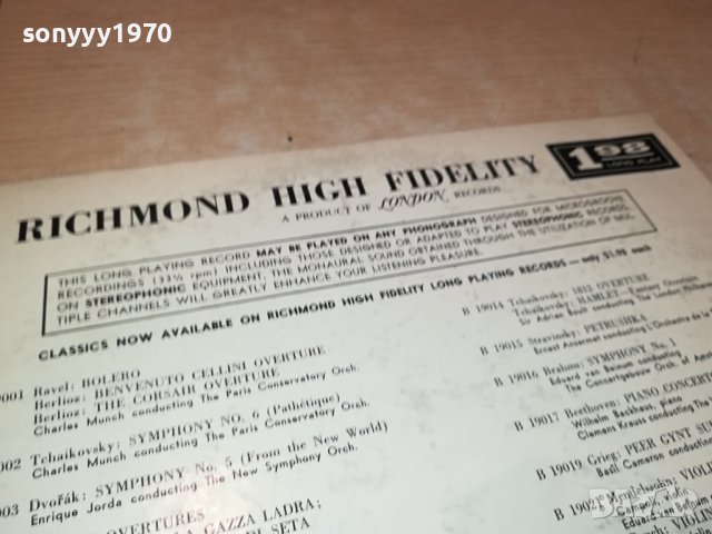 RICHMOND HIGH FIDELITY-MADE IN USA-ПЛОЧА 2309231930, снимка 16 - Грамофонни плочи - 42293367