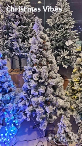 Скандинавска елха 3D+2D + шишарки LUX - kvm метална стойка Много гъста