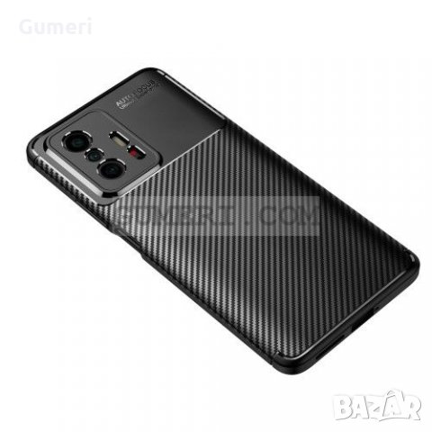 Xiaomi 11T Противоударен Силиконов Гръб Със Защита За Камерата - Карбон, снимка 4 - Калъфи, кейсове - 34842416