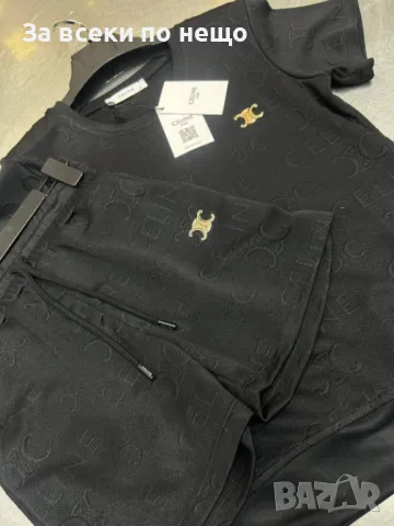 Celine Дамски Летен Комплект Тениска И Къси Панталонки👚🩳Дамски Къс Екип Селин - 2 Цвята Код A581, снимка 4 - Спортни екипи - 50370399