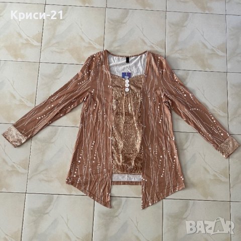 Нова Дамска блуза дълъг ръкав, снимка 3 - Блузи с дълъг ръкав и пуловери - 42496196
