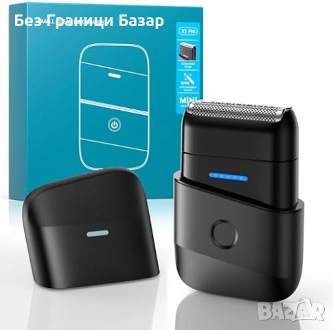 Нова мъжка фолиева Портативна електрическа самобръсначка 2 остриета