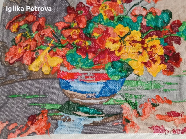 Гоблен Икебана, снимка 8 - Декорация за дома - 52595209