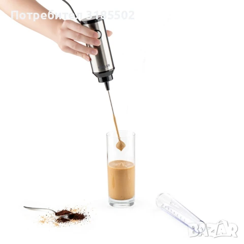 Фрапе миксер ръчен Muhler, 25W, Метално тяло, снимка 11 - Миксери - 51422043