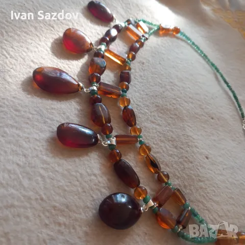 Кехлибарено колие ✨️Roman princess✨️, снимка 3 - Колиета, медальони, синджири - 48123727