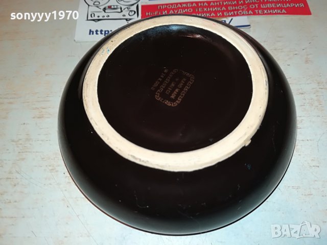 hand made in 24k gold in greece-пепелник 11см керамика 1103232002, снимка 9 - Антикварни и старинни предмети - 39965110