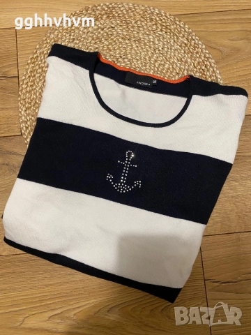 Пуловер с котва, снимка 3 - Блузи с дълъг ръкав и пуловери - 52497603