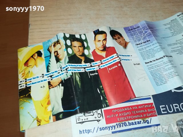 BACKSTREET BOYS-ORIGINAL TAPE 2306232049, снимка 2 - Аудио касети - 41334841