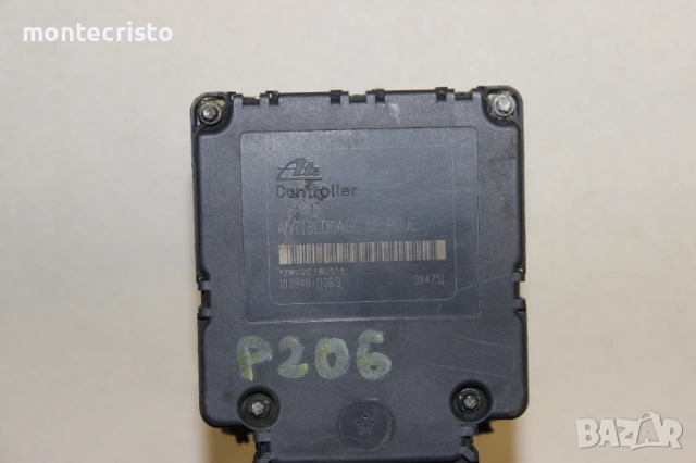 ABS модул Peugeot 206 (1998-2009г.) 10094811083 / 9632539480 / 96 325 394 80 / 10.0948-1108.3, снимка 2 - Части - 53824619